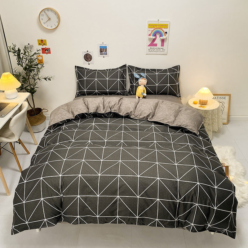 Bedding Four-piece Set Bed Sheet Quilt Cover world linen