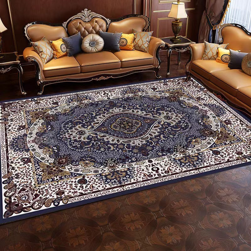 Moroccan Carpet Living Room Ethnic Style Floor Mat world linen