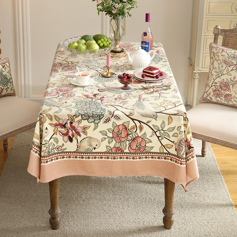 Household Vintage Waterproof Rectangular Tablecloth