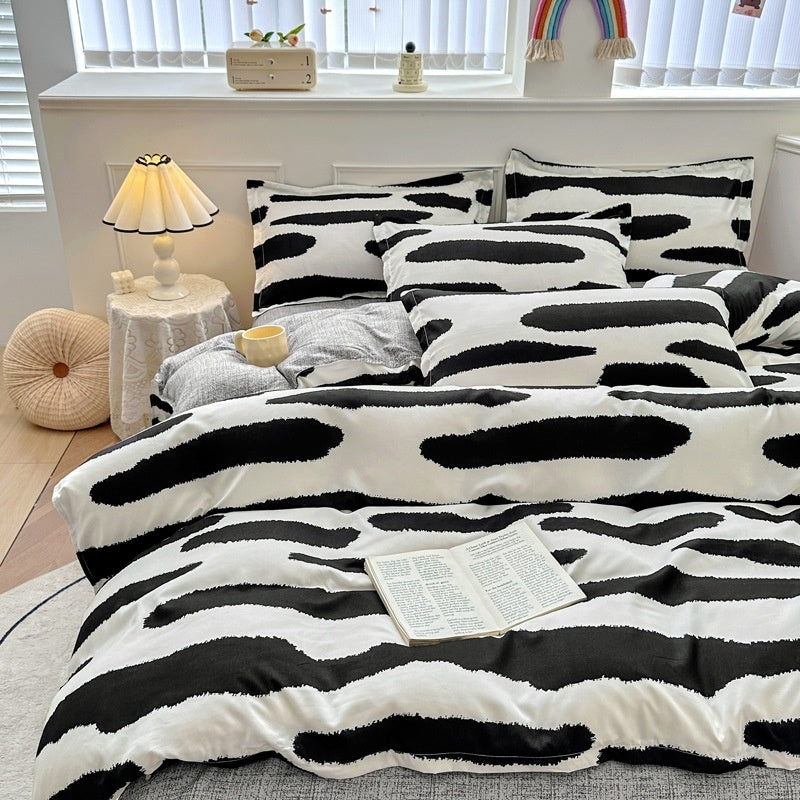 Household Pure Cotton Fashion Minimalist Bed Sheets world linen