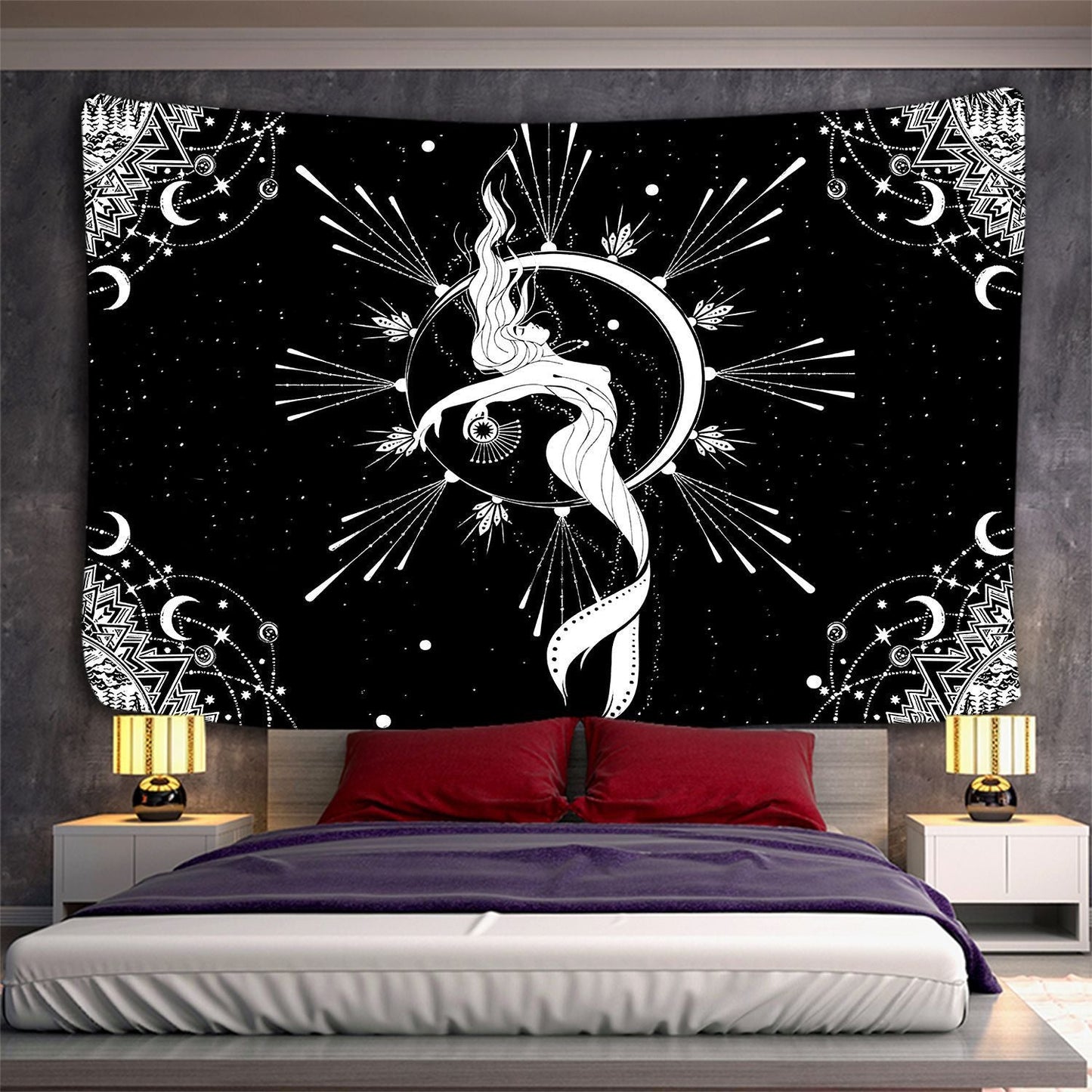 Home Series Printed Home Hanging Cloth Wall Hanging world linen