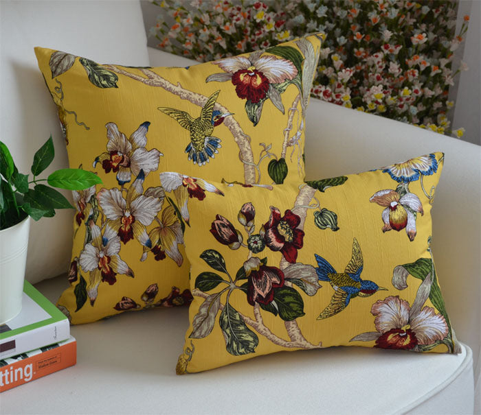 Jacquard Pillow Cover Chinese Style Embroidered Pillow Cover Cushion world linen