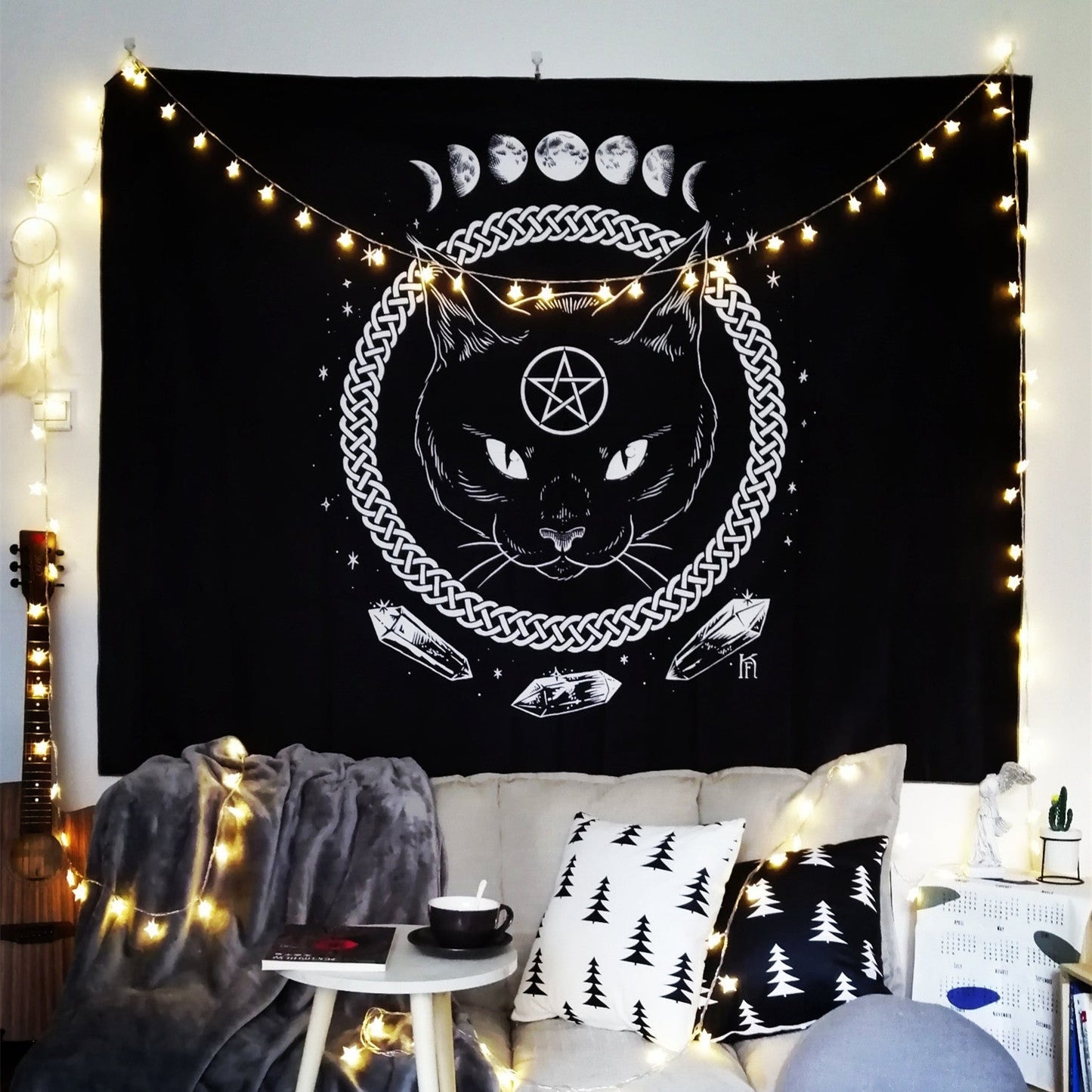 Home Series Printed Home Hanging Cloth Wall Hanging world linen