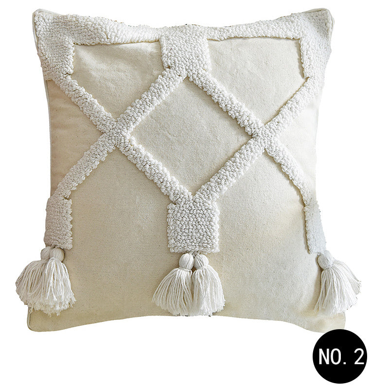 Nordic Throw Pillow Moroccan Tufted Simple Pillowcase Pillow world linen