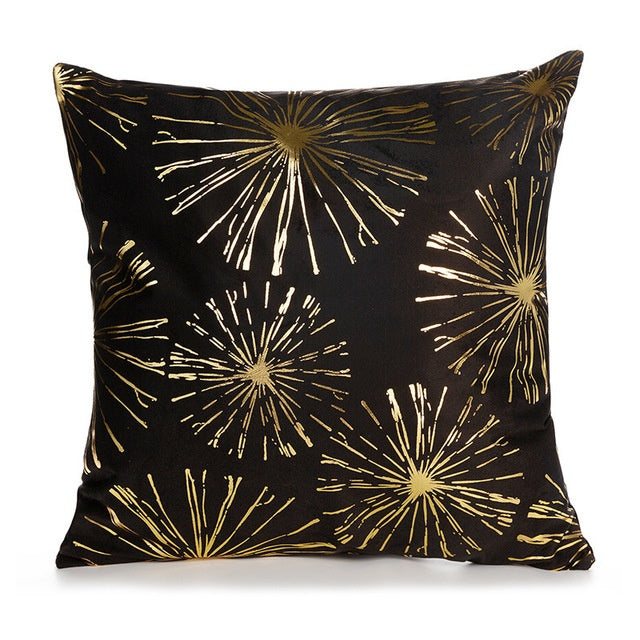 Elegant White & Gold Pillow Covers | Home Decor Accents