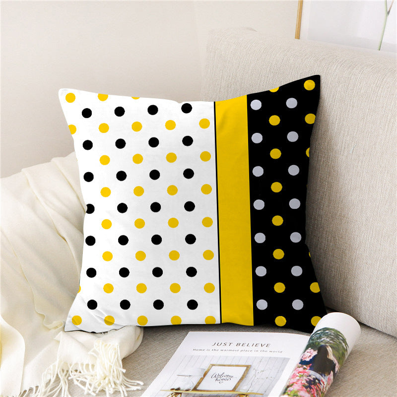 Pillow Linen Pillow Cover Peach Skin Velvet Sofa Cushion world linen