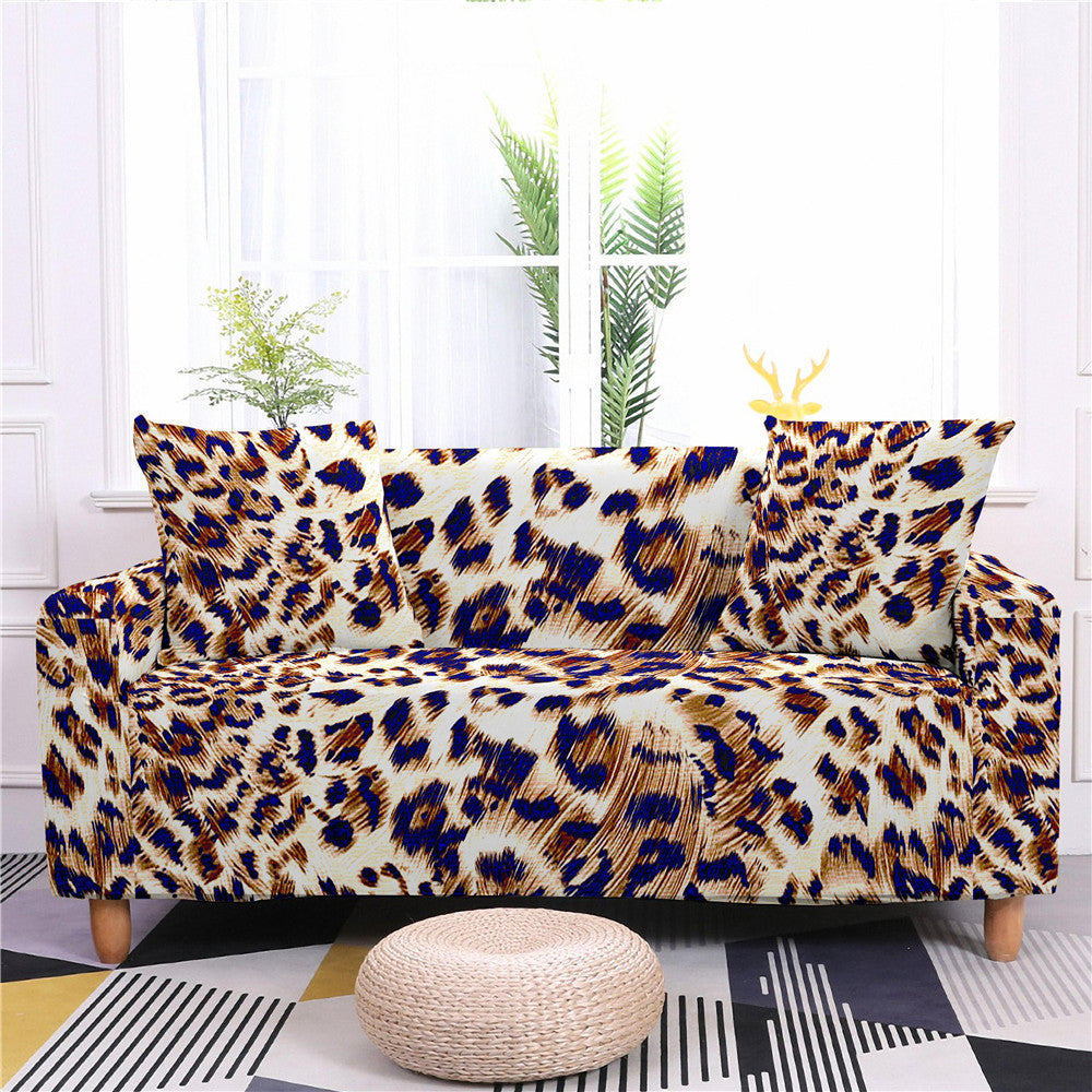 Leopard Stripe Pattern Modern Stretch Sofa Cover world linen