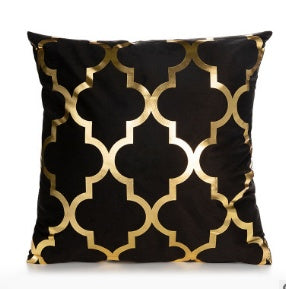 Elegant White & Gold Pillow Covers | Home Decor Accents