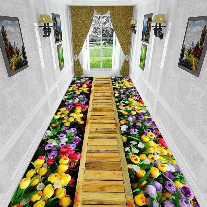 Entrance Corridor Aisle Long Hallway Entrance Home Mat world linen