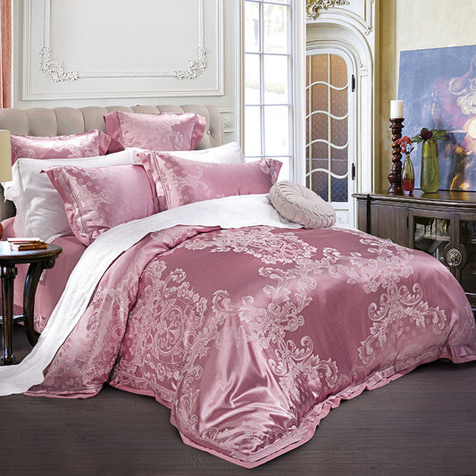 4-Piece Set Of European-Style Luxury Light Luxury Bedding world linen