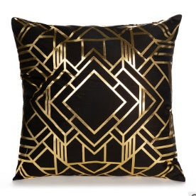 Elegant White & Gold Pillow Covers | Home Decor Accents