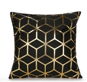 Elegant White & Gold Pillow Covers | Home Decor Accents