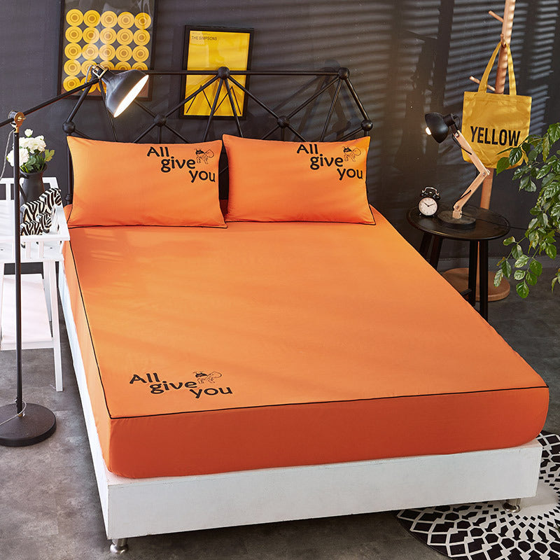 Beauty bed cover brushed bed skirt world linen
