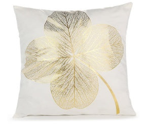 Elegant White & Gold Pillow Covers | Home Decor Accents