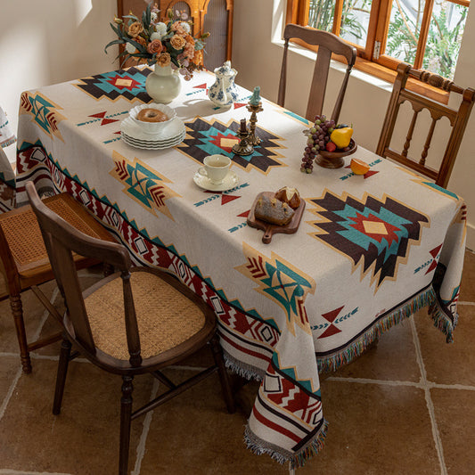 Bohemian Tablecloth Cotton Yarn Tassel