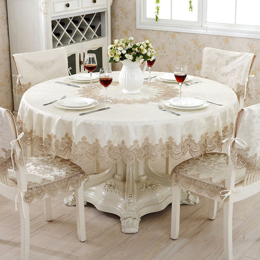 Elegant Lace Round Tablecloths | Classic Table Decor