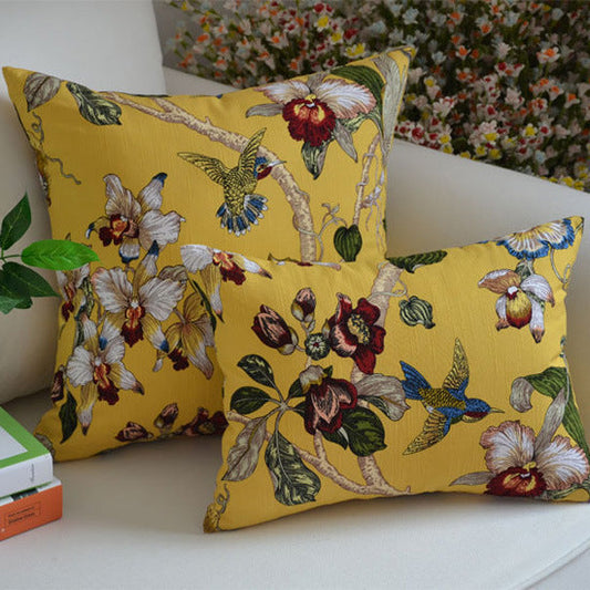 Jacquard Pillow Cover Chinese Style Embroidered Pillow Cover Cushion world linen