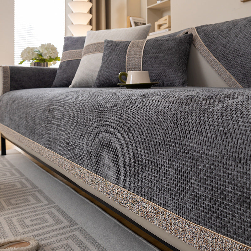 Modern Light Luxury Chenille Non-slip Simple Sofa Slipcover