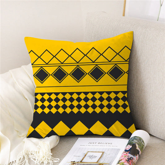 Pillow Linen Pillow Cover Peach Skin Velvet Sofa Cushion world linen